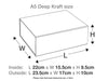 Natural Kraft A5 Deep No Magnets Gift Box Assembled Size