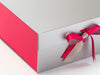 Hot Pink FAB Sides® Featured on Silver XL Deep Gift Box with Hot Pink