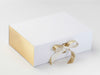 Sample Metallic Gold FAB Sides® Featured on White Gift Box