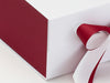 Sample Red Textured FAB Sides® Featured on White XL Deep Gift Box