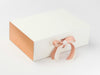 Metallic Rose Copper FAB Sides® Featured on Ivory A4 Deep Gift Box with Rose Gold Sparkle Double Ribbon