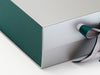 Hunter Green FAB Sides® Featured on Silver Gift Box with Hunter Green Double Ribbon Close Up