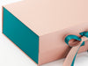 Rose Gold Gift Box Featured with Jade Green FAB Sides® and Ribbon