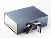 Metallic Silver FAB Sides® Featured on Pewter Gift Box with Silver Sparkle Double Ribbon