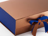 Cobalt Blue FAB Sides® Featured on Copper A4 Deep Gift Box with Cobalt Blue Double Ribbon
