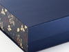 Xmas Pine Cones FAB Sides® Featured on Navy No Ribbon A4 Deep Gift Box