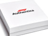 F1 Authentics Red and Black Srreen Printed logo on Medium White No Ribbon Gift Boxes