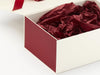 Claret Tissue Paper Featured in Ivory Gift Box with Claret FAB Sides®