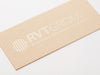 Hessian Linen FAB Sides® Featured with Clear Foil Custom Printed Logo