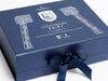 125 Years Anniversary Digital Printing design on Navy A4 Deep with Changeable ribbon Gift Box