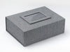 Grey Linen A4 Deep Gift Box featured with Grey Linen Photo Frame