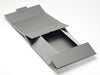 Gray Linen A4 Deep No Magnet Gift Box Partly Assembled