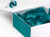 Jade Green Tissue Paper Featured in White Gift Box with Jade Green FAB Sides®