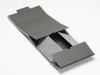 Sample A5 Deep Gray Linen No Magnets Gift Box Partly Assembled