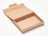 Sample Natural Kraft A5 Shallow No Magnets Gift Box Assembled Open