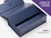 Step 1 Assembly Guide for No Magnet Gift Boxes