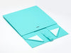 Robin Egg Blue A4 Deep Gift Box Supplied Flat with matching Ribbon