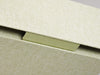 Sample Sage Green Linen No Magnets Gift Box Closure Flap