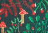 Toadstool Delight Christmas Printed Ribbon