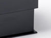 Black Large Cube folding gift box front detail
