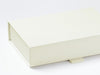 Ivory A6 Shallow Gift Box Ribbon Tab Detail