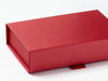 Red A6 Shallow Magnetic Closure Gift Box Detail