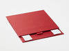 Red A5 Shallow Gift Box Sample Supplied Flat