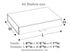 Black A5 Shallow Gift Box Assembled Size in Inches