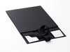 Sample Black Medium Gift Box with fixed grosgrain ribbon