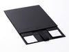 Sample Medium Black Folding Gift Box with Changeable Ribbon Supplied Flat