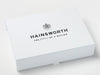 White Gift  Box with Custom 1 Colour Screen Print to Lid