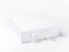 Large White Keepsake Hamper Box from Foldabox USA