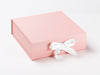 Rose Pale Pink Large Gift Box with White Ribbon