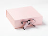 Pale Pink Large Gift Box Featured with Black Double Bow