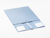 Large Pale Blue Gift Box Sample Supplied Flat with Ribbon