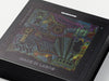 Black Large Gift Box with Custom CMYK Printed Design