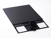 Sample Black Large Gift Box with Fixed Ribbon Supplied Flat