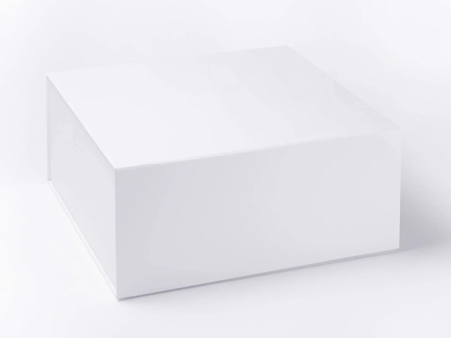 Extra Large white hamper keepsake folding magnetic gift box sample