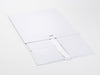 White XL Deep Gift Box Sample Supplied Flat with Ribbon