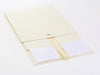 Ivory XL Deep Folding Gift Box Supplied Flat with Ribbon