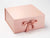 Rose Gold XL Deep Gift Box Sample with Changeable Ribbon