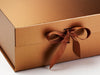 Copper XL Deep Gift Box Sample Ribbon Detail