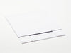 White A3 Shallow gift box without ribbon sample supplied flat