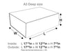 White A3 Deep Gift Box Assembled Size in Inches