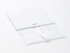 White A5 Deep Folding Gift Box With Changeable Ribbon Supplied Flat