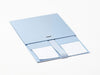 Pale Blue A5 Deep Folding Gift Box Sample Supplied Flat with Ribbon