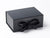 Black A5 Deep Folding Gift Box with fixed ribbon from Foldabox USA