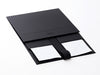 Black A5 Deep Folding Gift Box With Changeable Ribbon Supplied Flat