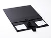 Sample Black A4 Deep Folding Gift Box with Fixed Ribbon Supplied Flat