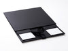 Black A4 Deep Folding Gift Box With Changeable Ribbon Supplied Flat